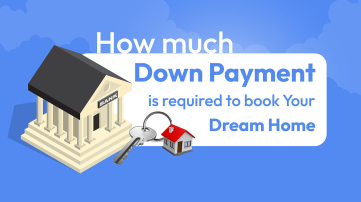 how much down payment is required to book a new home