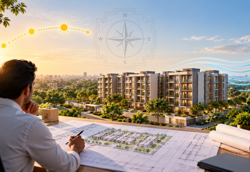 Planning & Layout Considering Directions, Sun path, Wind Direction And Vastu – Gives A Worth & Primumness